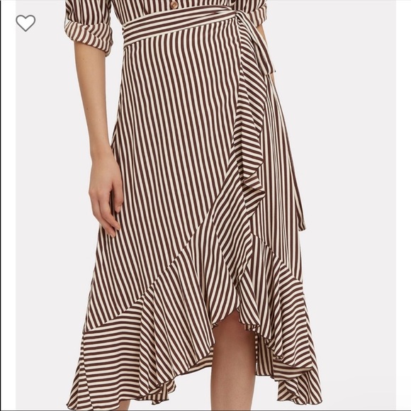 Faithfull the Brand Tramonti Striped wrap skirt M - Picture 5 of 16